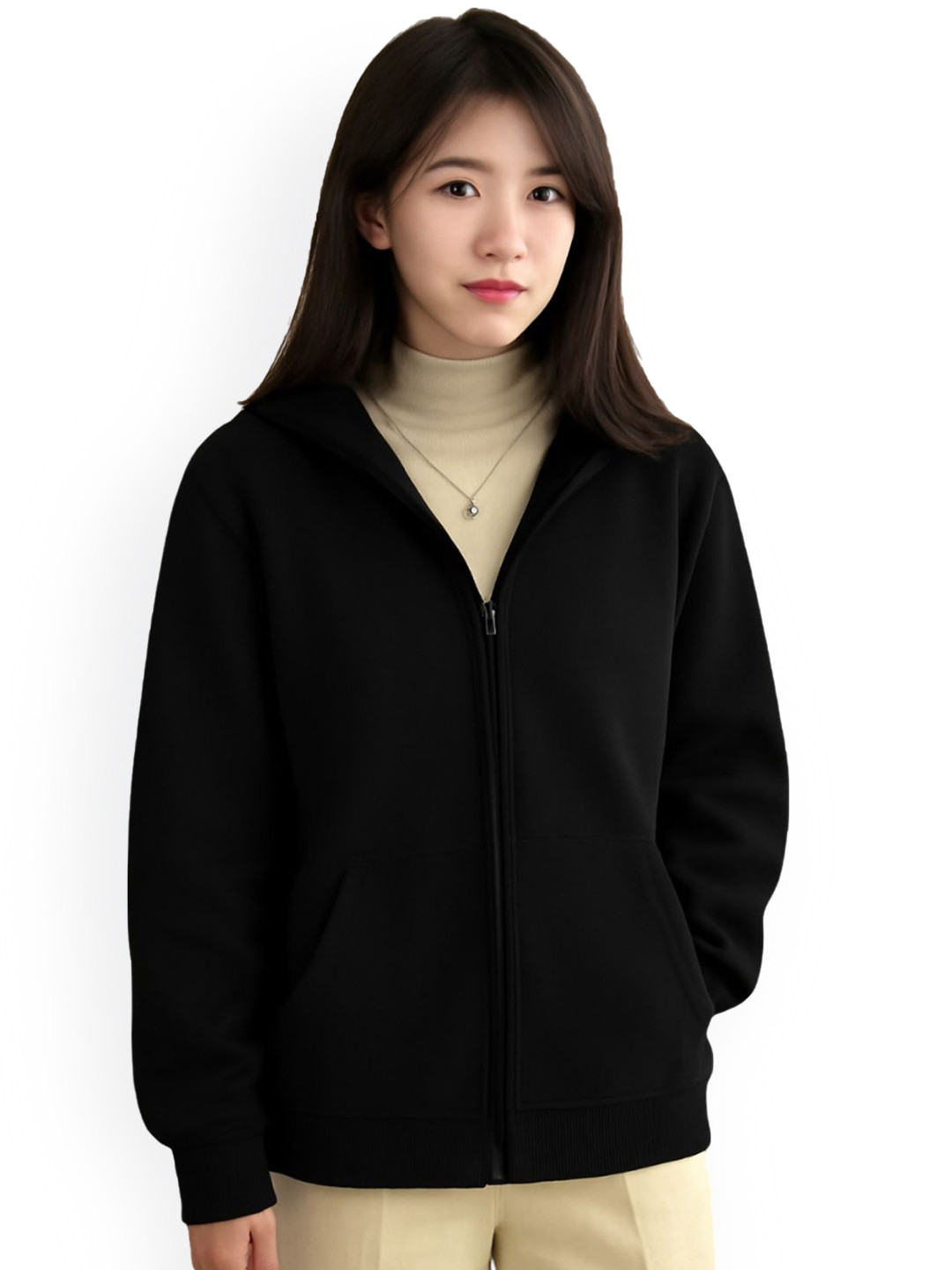 Kasendra Women Hooded Solid Bomber Jacket