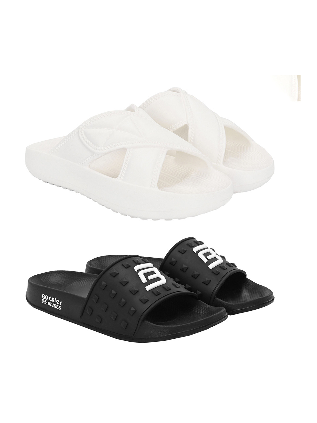 BIRDE Set Of 2 Patterned Outsole Thong Flip-Flops