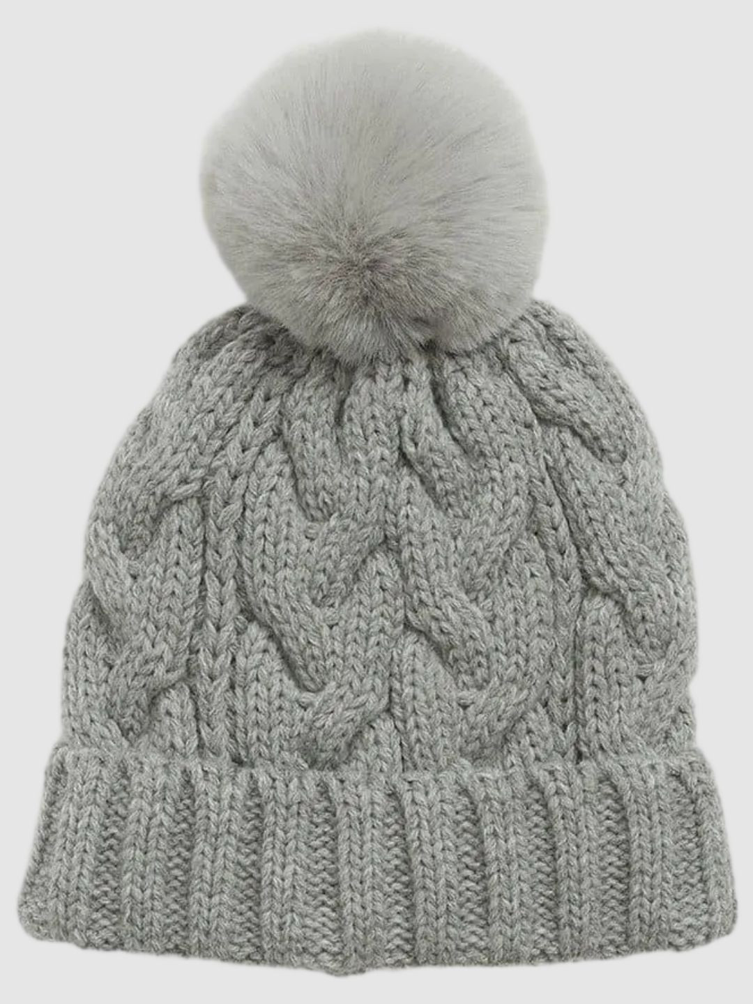 GAP Girls Cable Knit Pom-Pom Bobble Caps