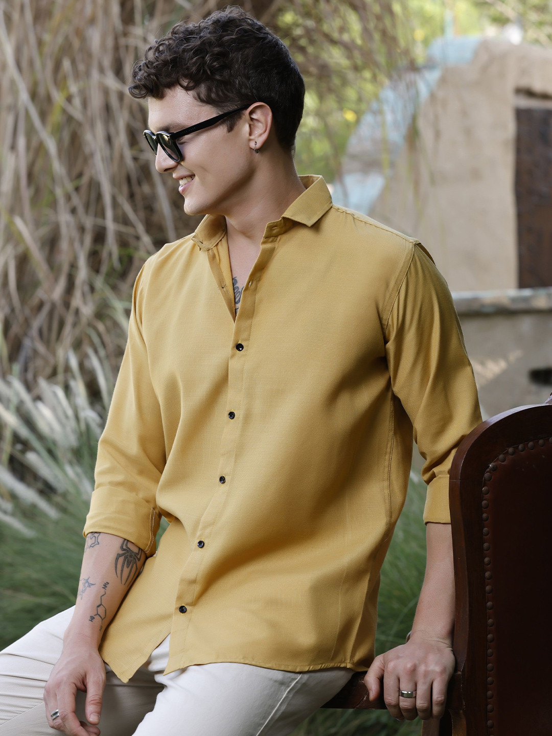 RAHI TRENDZ Spread Collar Regular Fit Shirt