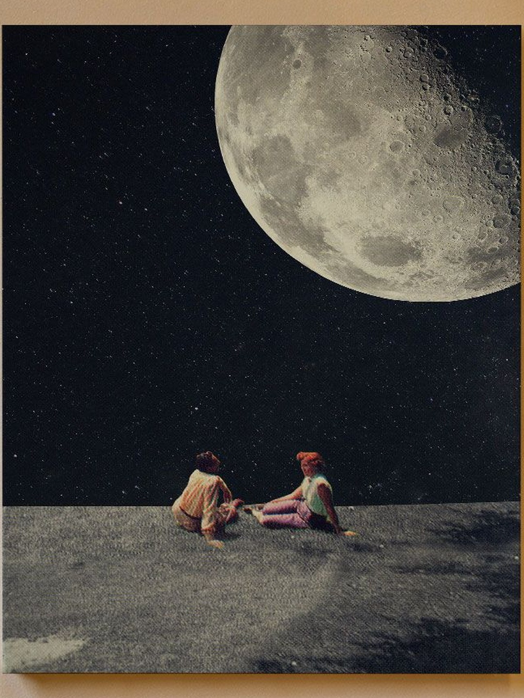MOON FOR A SMILE , SURREAL ART PRINTS