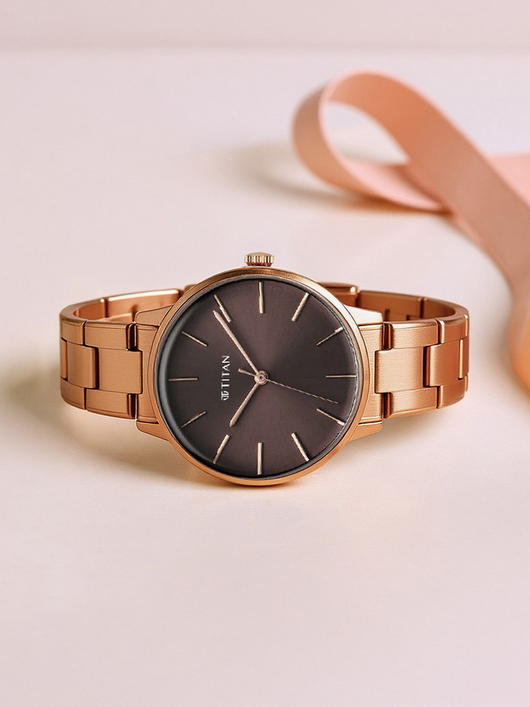 Titan Women Bracelet Style Straps Analogue Watch 95248WM01