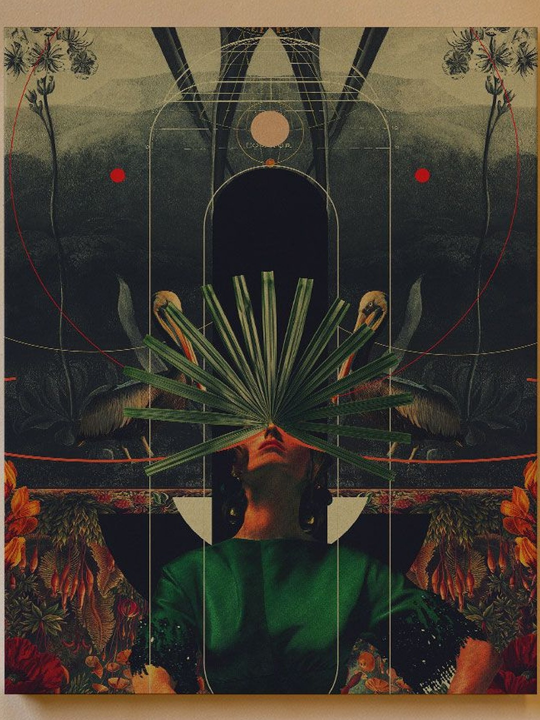 SHE SAW THE EQUATOR , SURREAL ART PRINTS