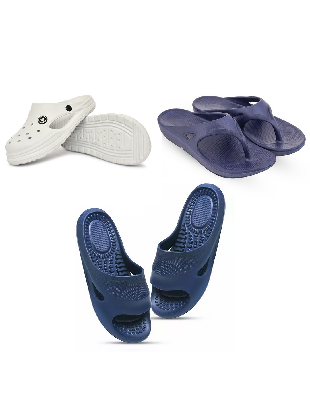 Feel alive Set Of 3 Slip-On Clogs