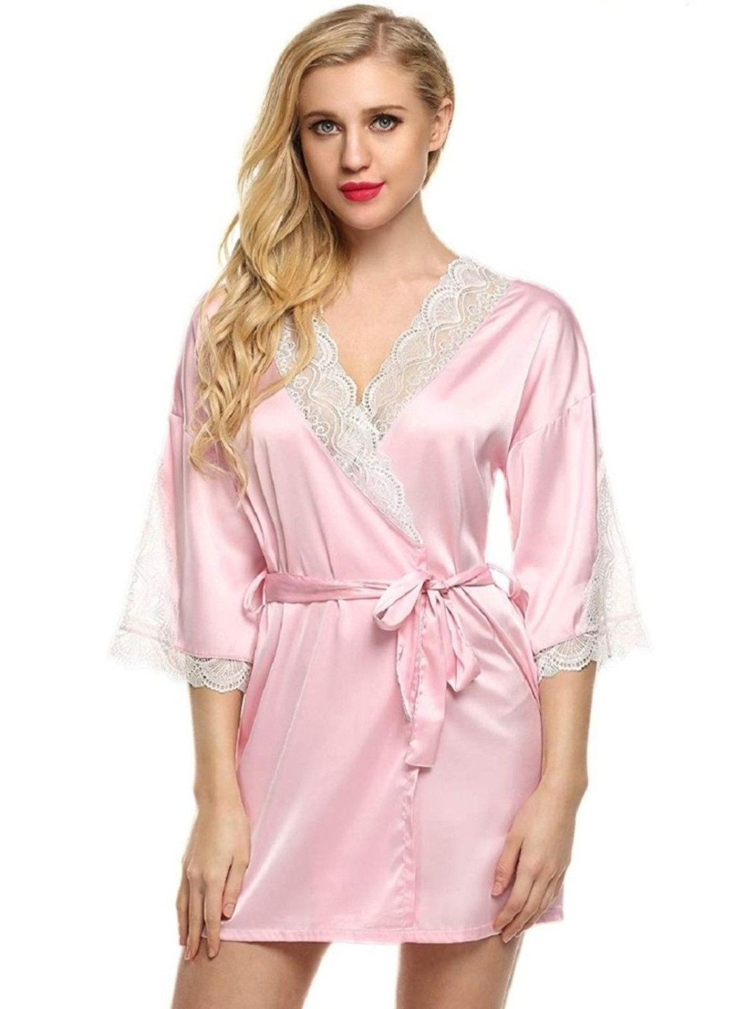 A1 ERA Women Self Design Baby Dolls Nightdress