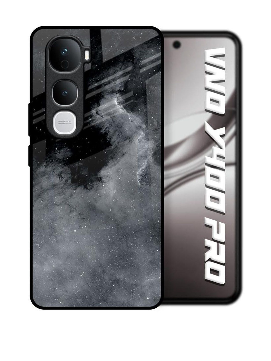 QRIOH Fossil Gradient Glass Case For Vivo Y400 Pro 5G