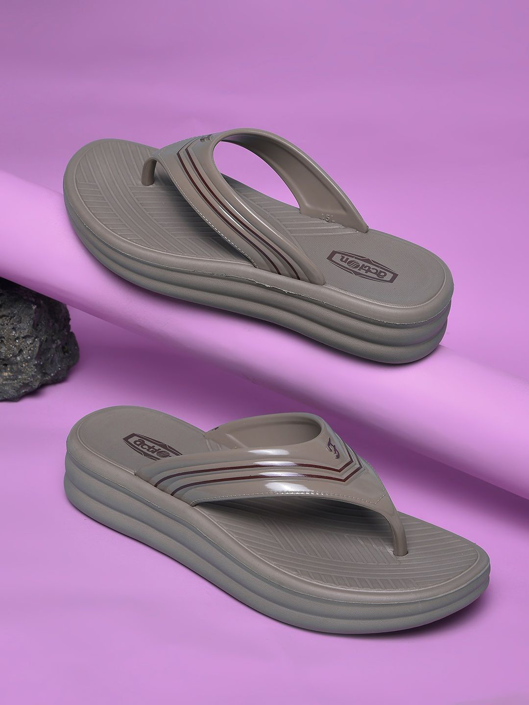 Action Plus Self Design Thong Flip-Flops