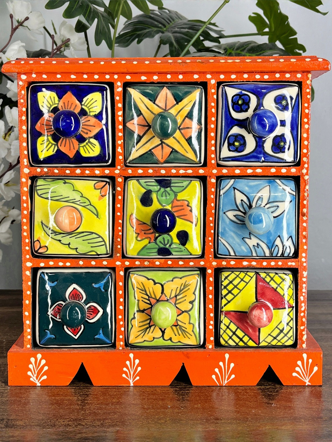 DIWAM HANDICRAFTS Multi-Coloured Decorative Storage Drawers