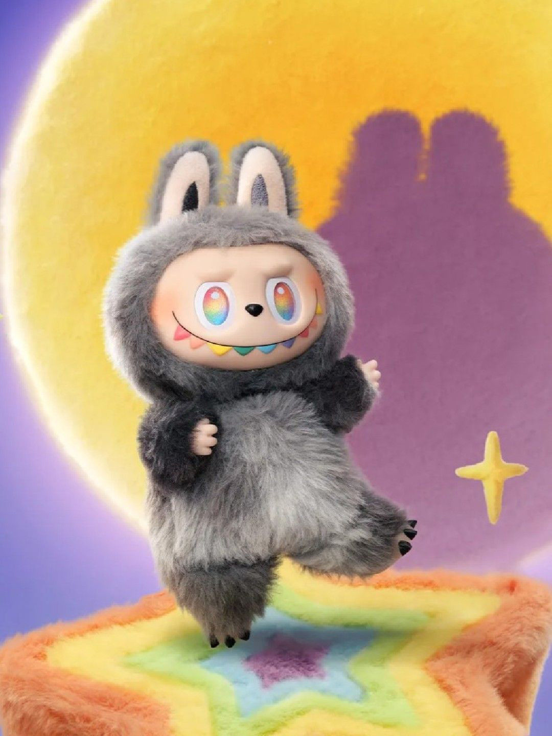 1TO FINITY Set Of 5 Labubu Doll Anime Figurine Key Chains