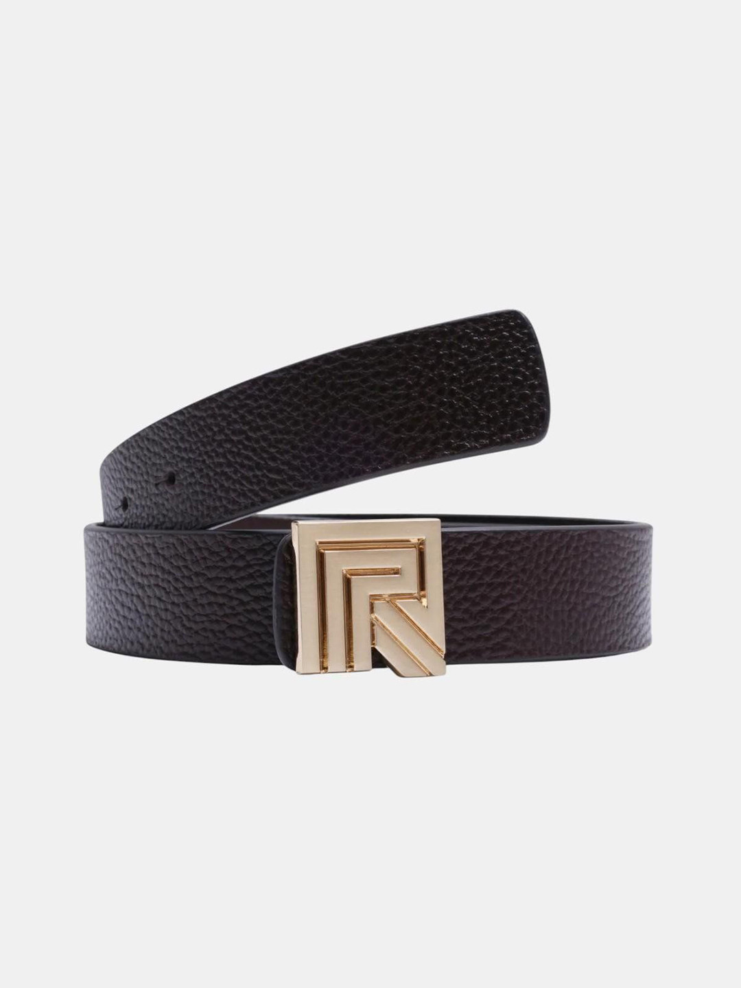 RARE RABBIT Men Vero Texture Leather Belt