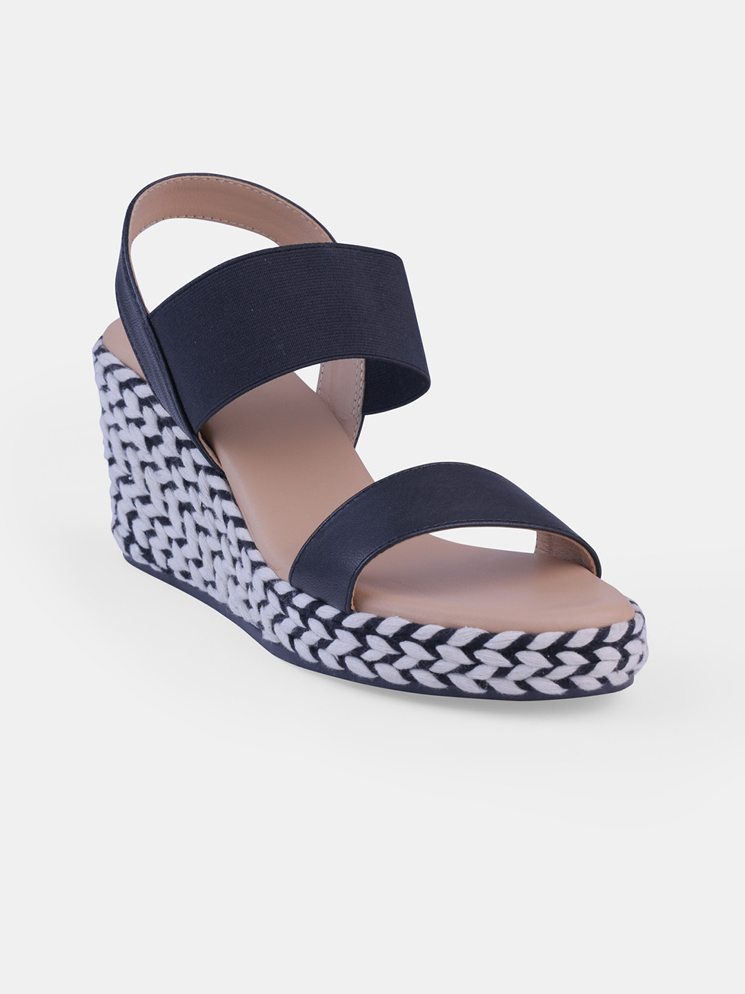 HEEL YOUR SOLE Women Leather Wedge Heel Sandals