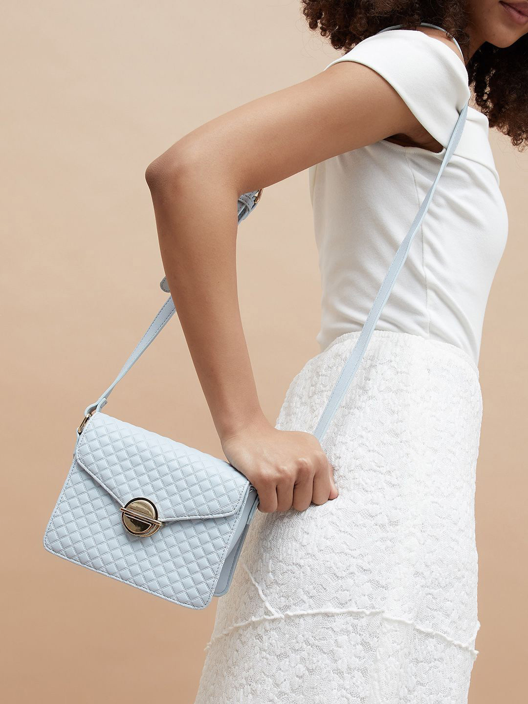 Ginger by Lifestyle Textured Quilted Sling Bag