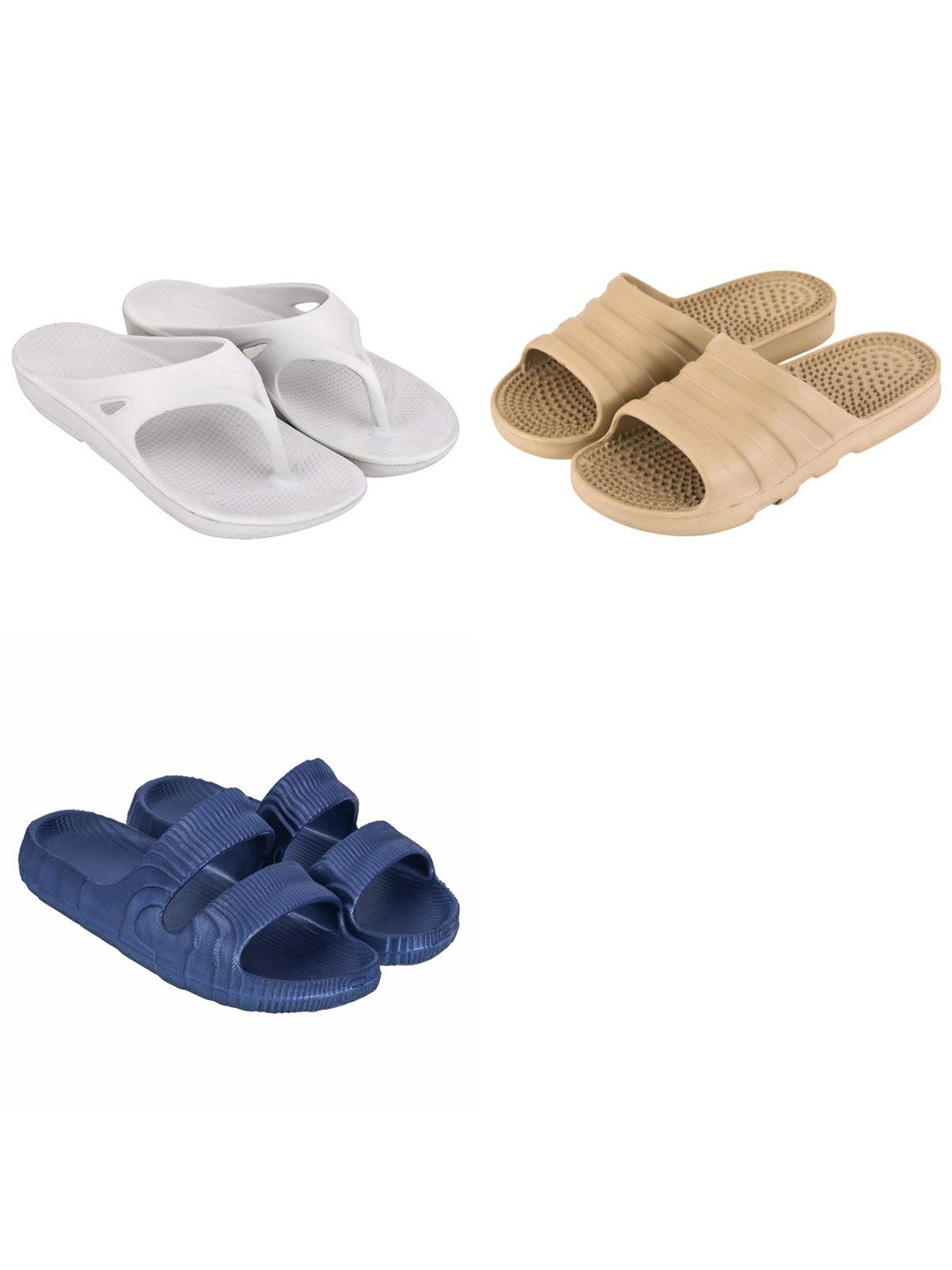 Feel alive Men Set Of 3 Flip Flops