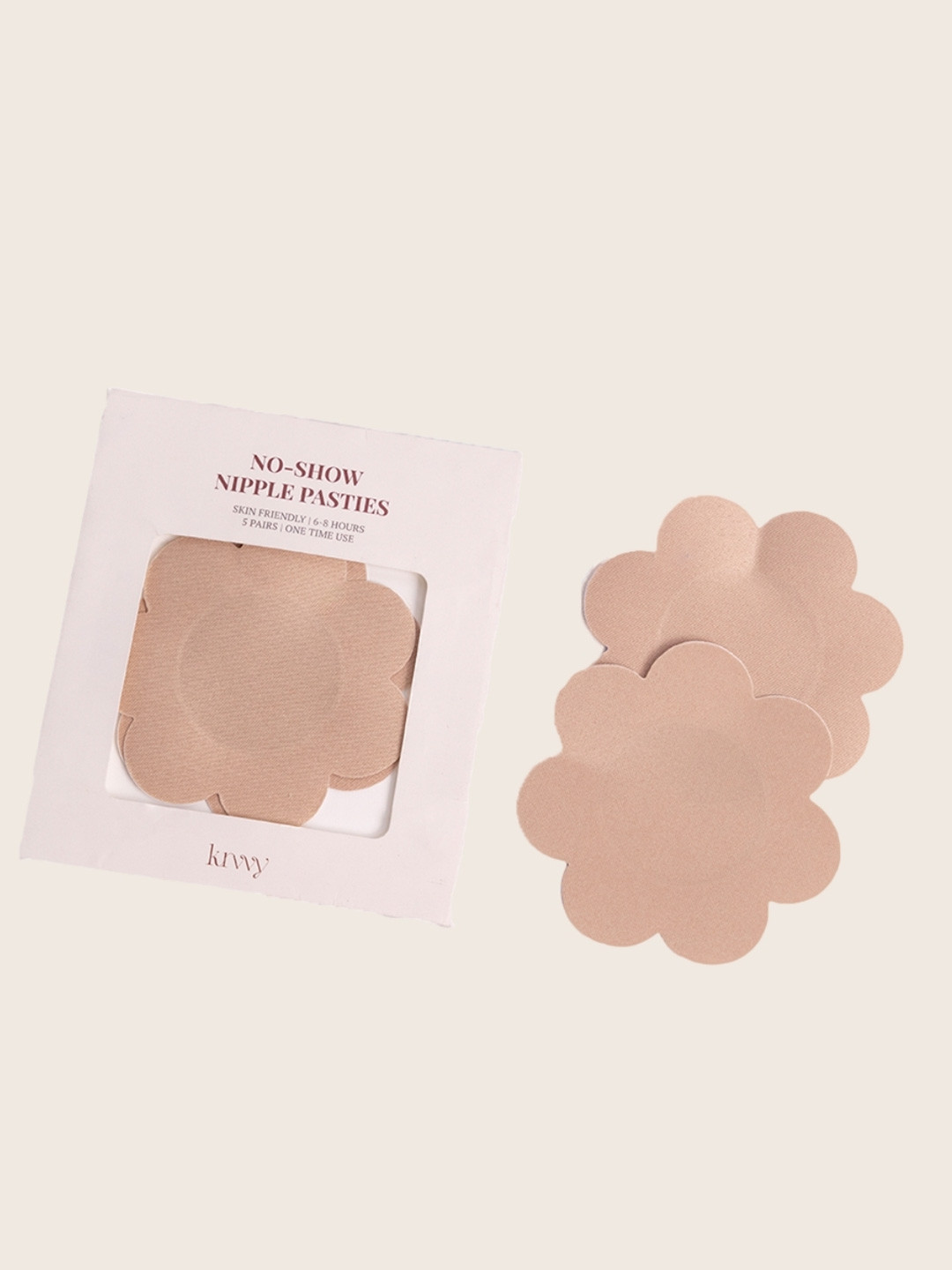 Krvvy Women's No-Show Nipple Pasties(5 Pcs)