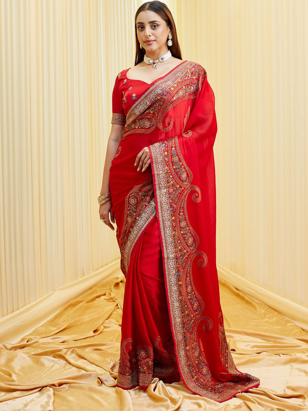 kasee Embroidered Heavy Work Saree