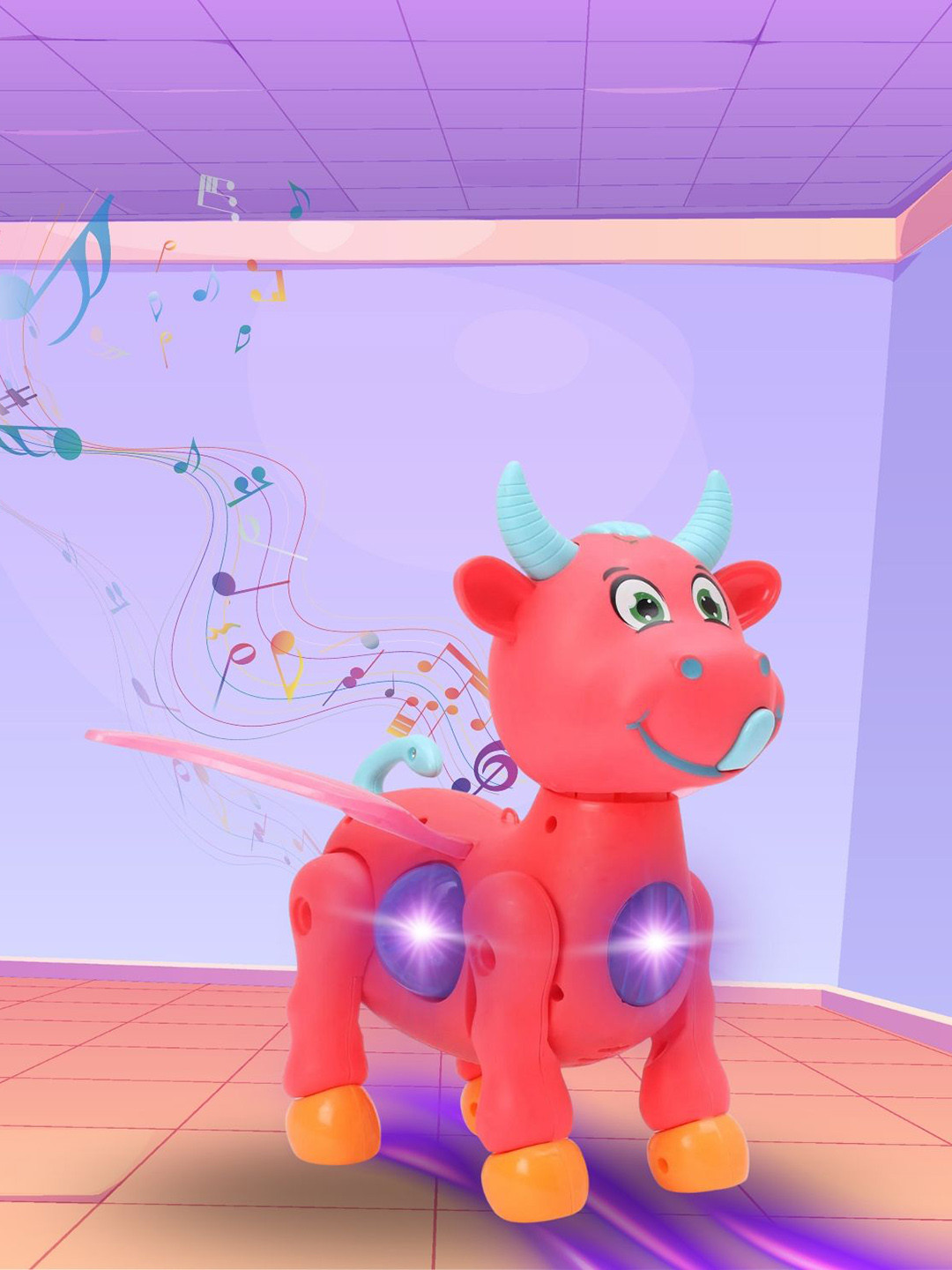 YK X Kids Mandi Musical Dancing Cow Toy