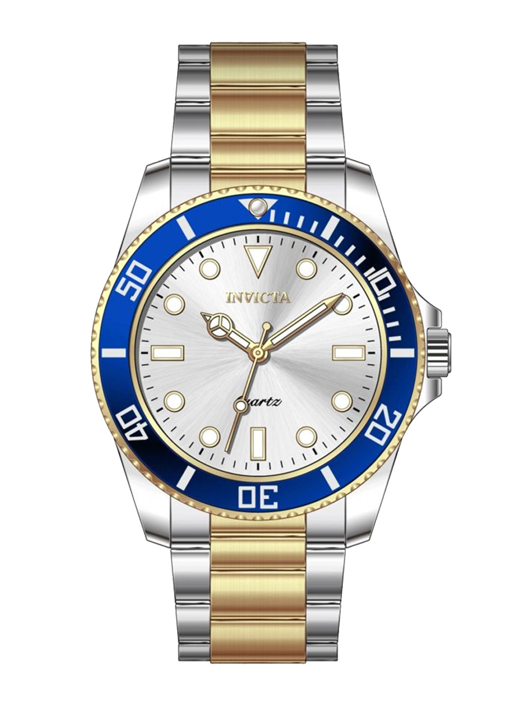 Invicta Men Dial & Stainless Steel Bracelet Style Straps Analogue Watch 69398