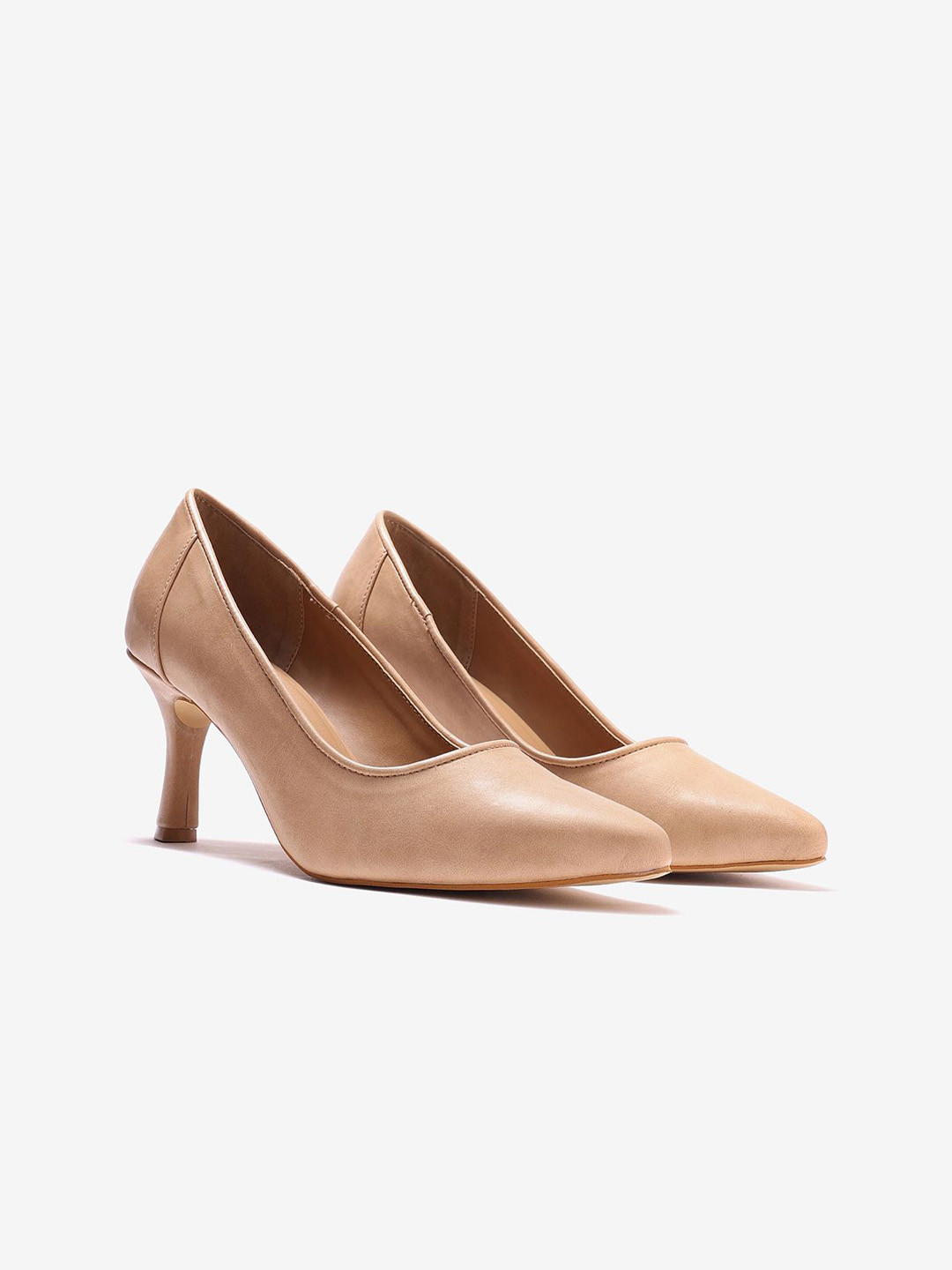 Pair ie Tales Leather Slim Heel Pumps