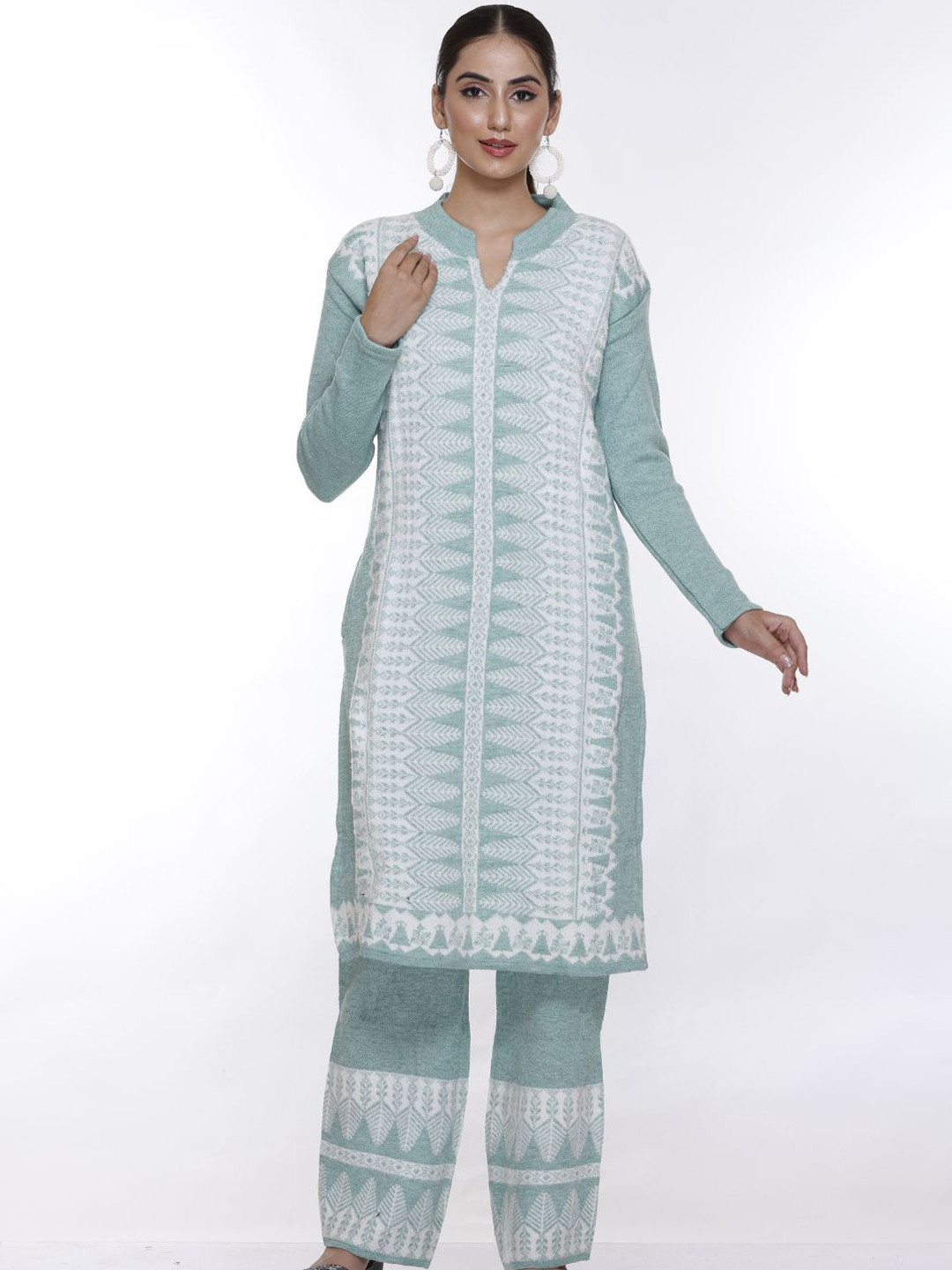 The Zigar Studio Women Ethnic Motifs Printed Regular Kurta & Palazzos With Dupatta