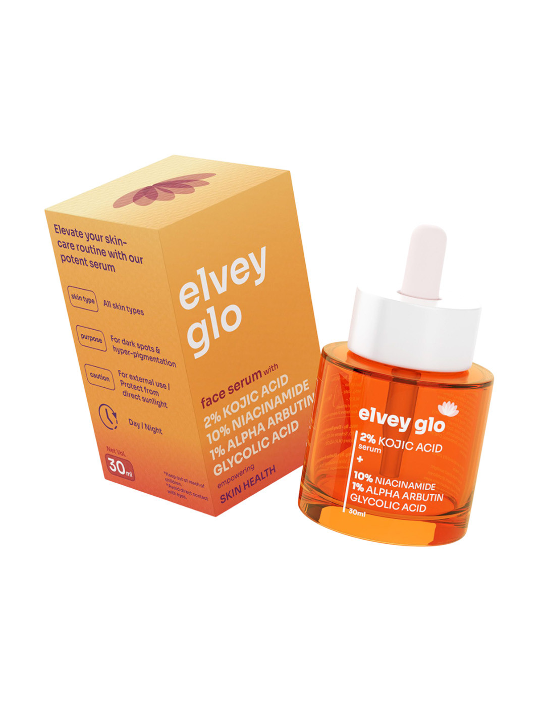 Elvey Essentials Glo 2% Kojic Acid Serum With Niacinamide - 30 ml