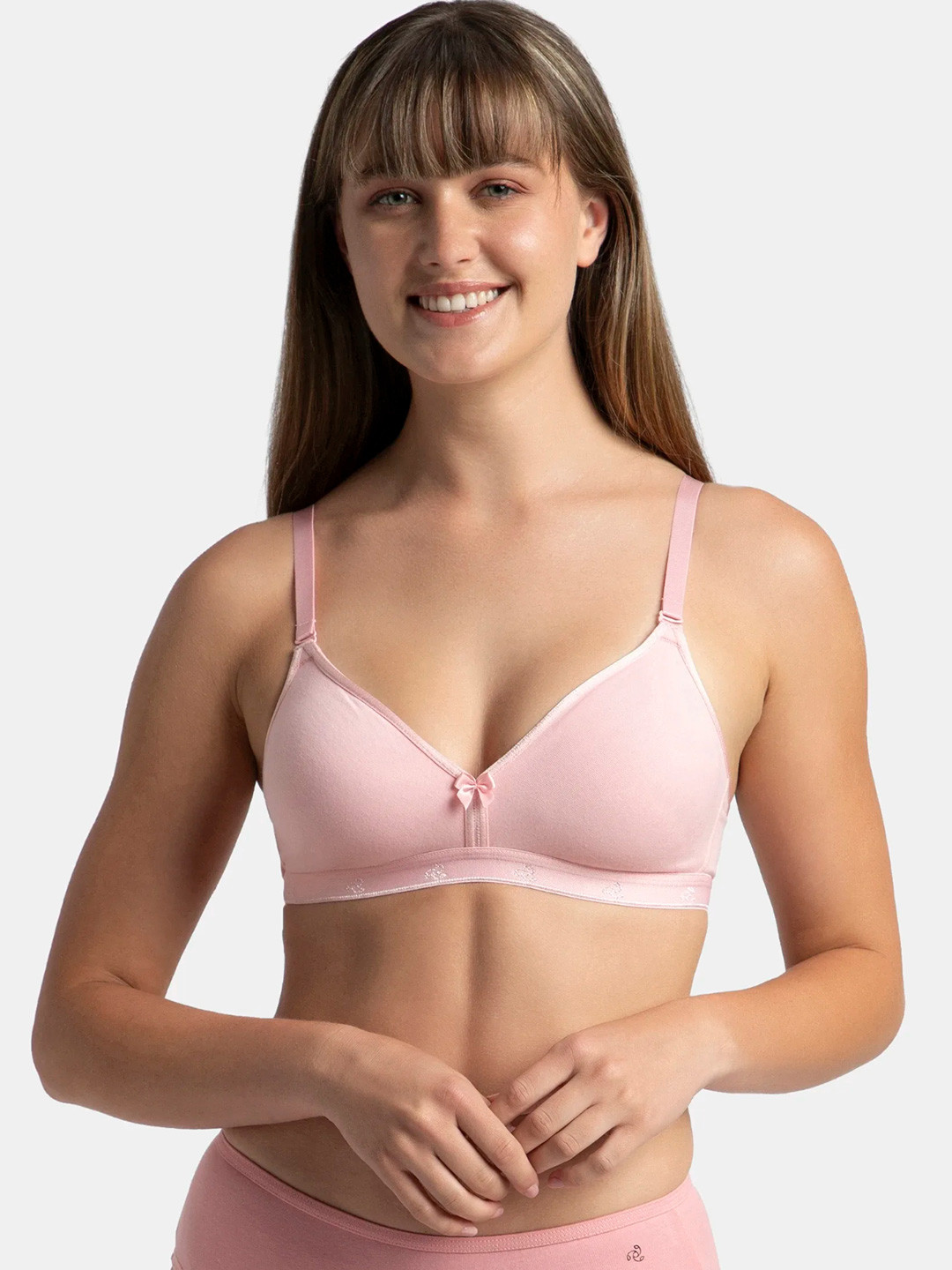 Jockey Wirefree Non Padded Cotton Medium Coverage Beginners Bra-1581