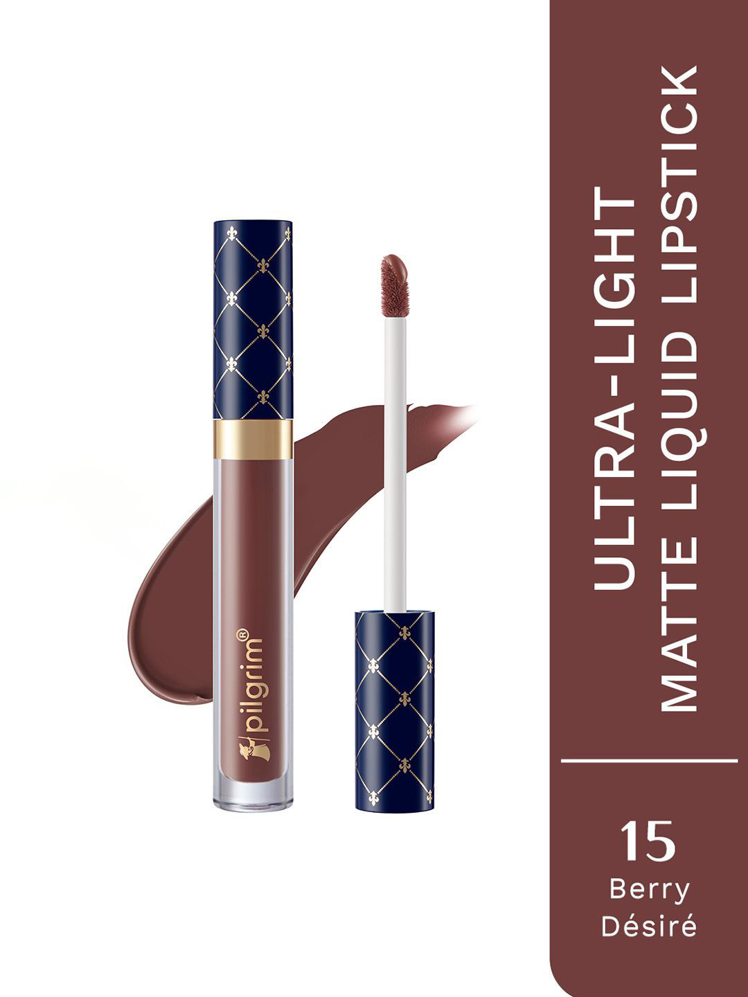 Pilgrim Oh So Crme! Ultra Light Matte Liquid Lipstick- 3.5 ml- Berry Dsir-15