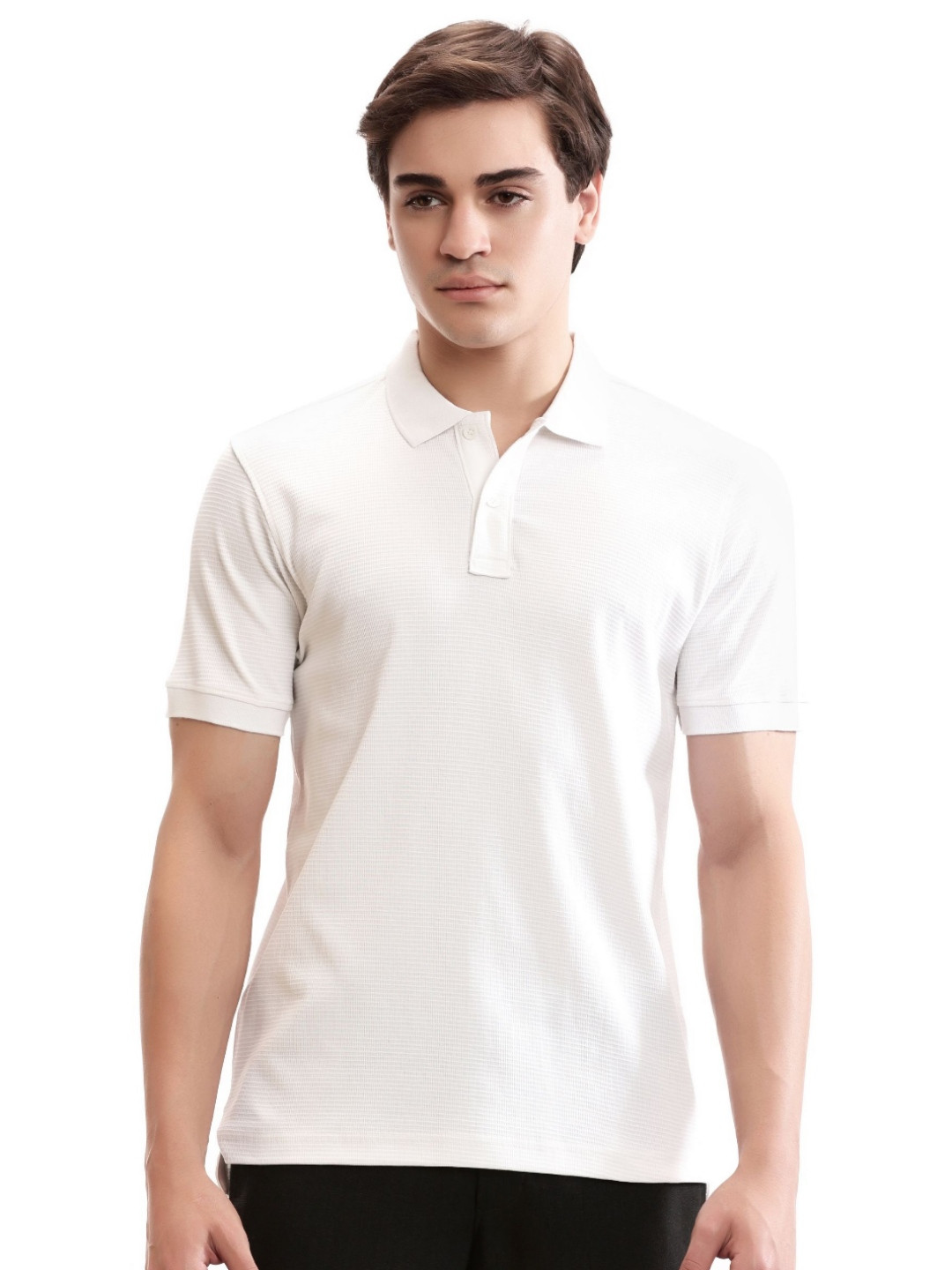 7 Cavalry Men Graphic Printed Polo Collar Cotton T-shirt