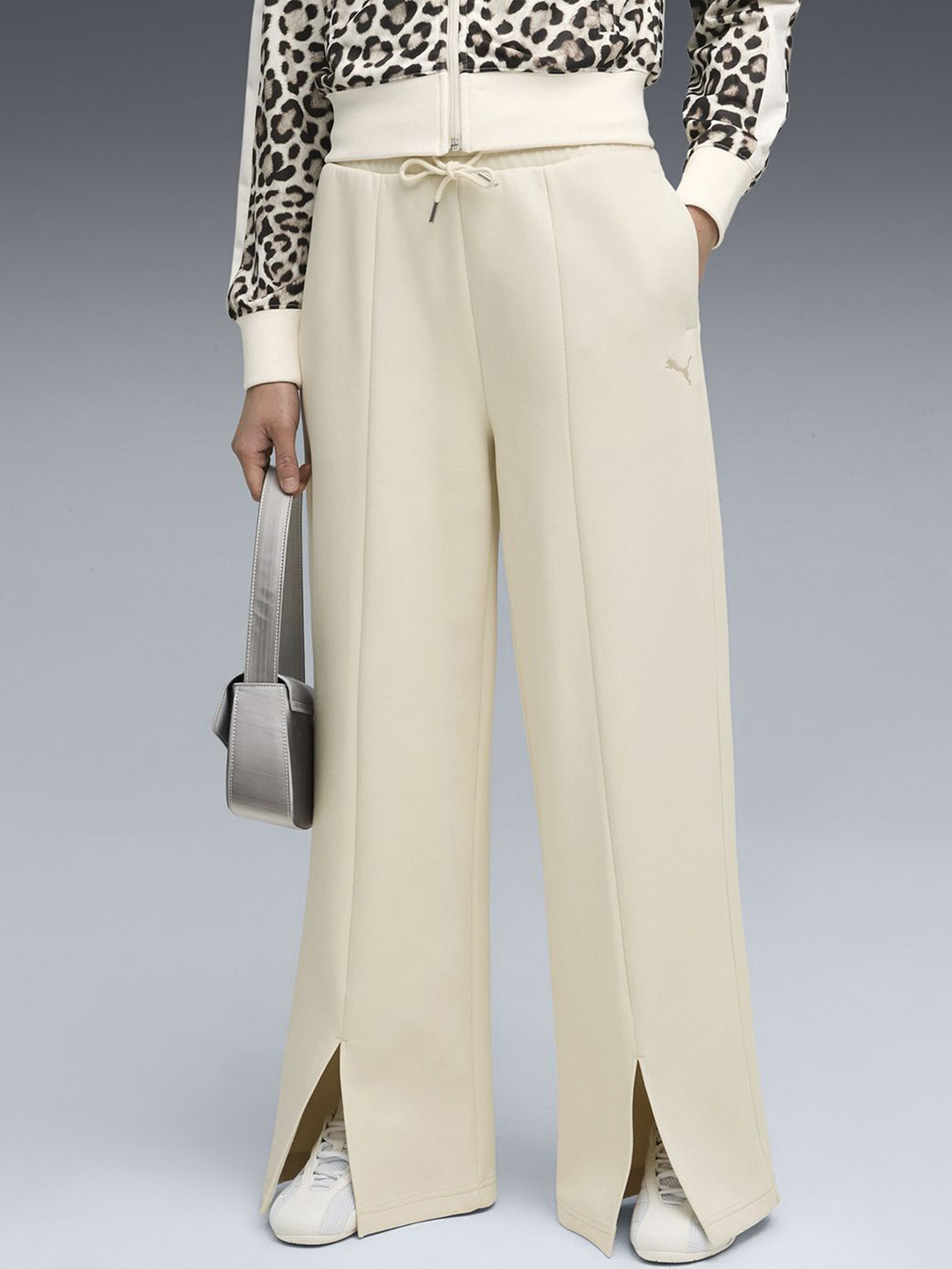 Puma Wardrobe Essentials Women's Cotton Relaxed Fit Knitted Pants