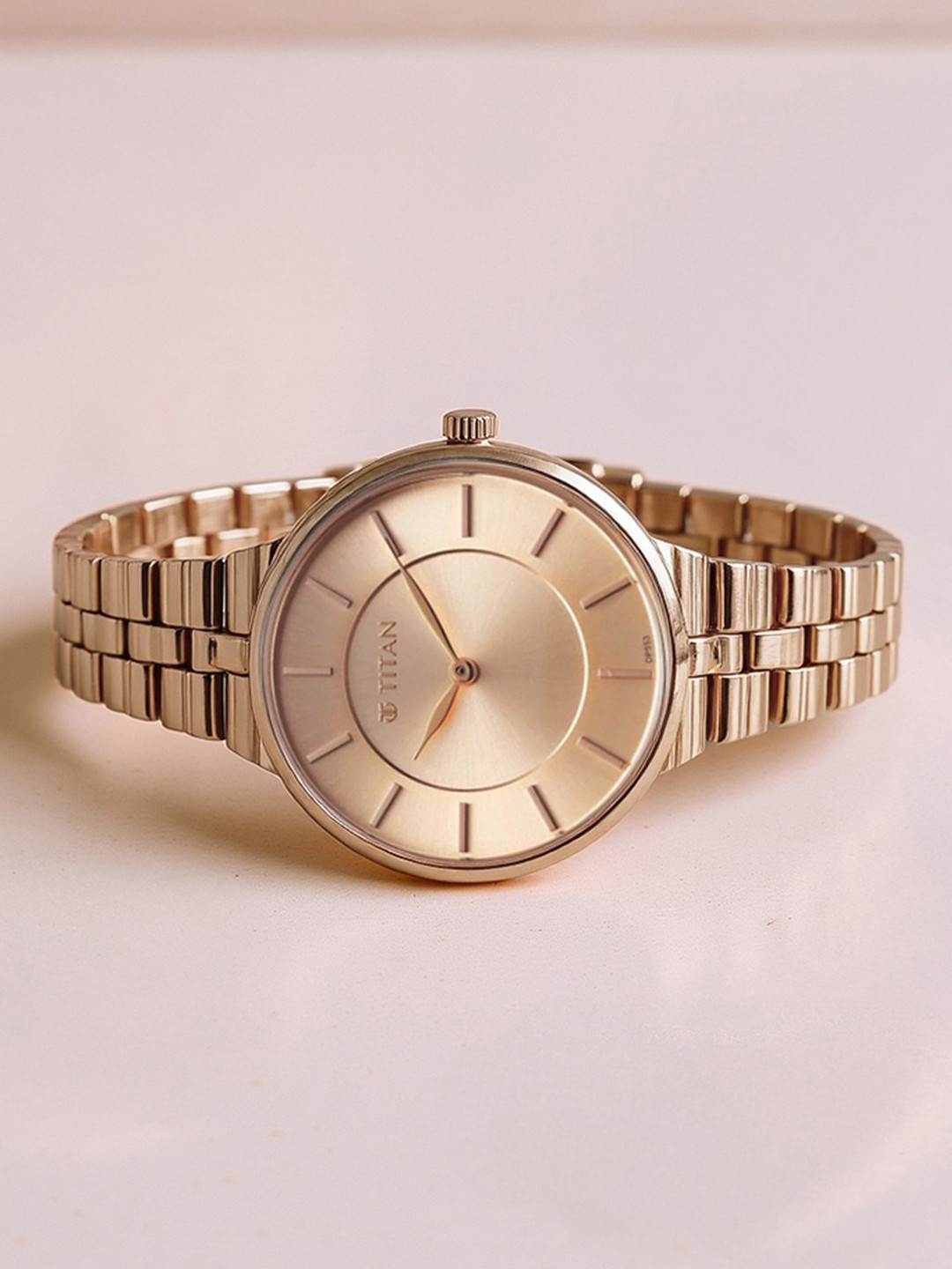 Titan Women Aura Bracelet Style Straps Analogue Watch 95245WM01