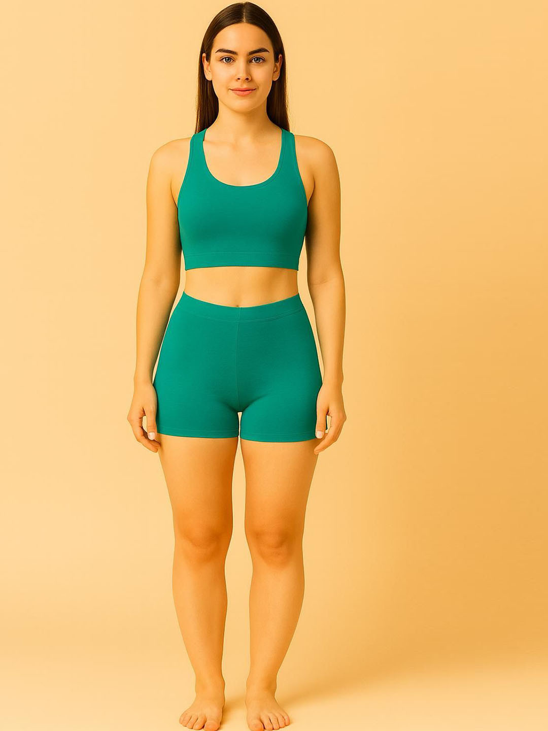 Attire Zone Women High Coverage Super Combed Cotton Mid Rise Boy Shorts Briefs