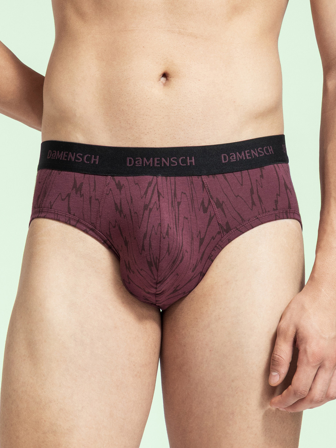 DAMENSCH Printed Mid Rise Anti-Odor Basic Brief-BR1088-CLSPPL