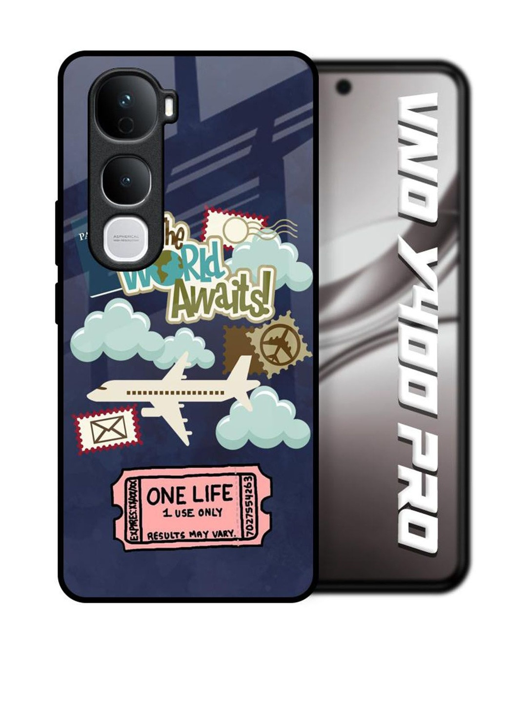 QRIOH Tour The World Vivo Y400 Pro 5G Back Case Mobile Accessories