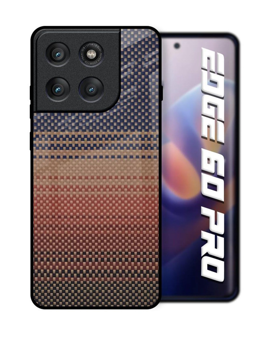 QRIOH Fiber Artistry Printed Motorola Edge 60 Pro Back Case Mobile Accessories