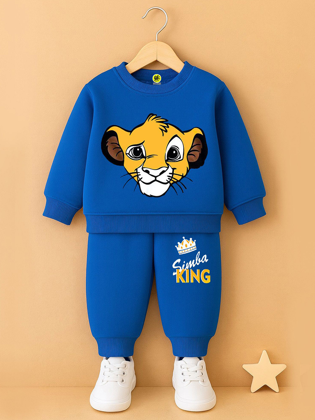 YK Disney Boys Simba Printed Sweatshirt With Jogger
