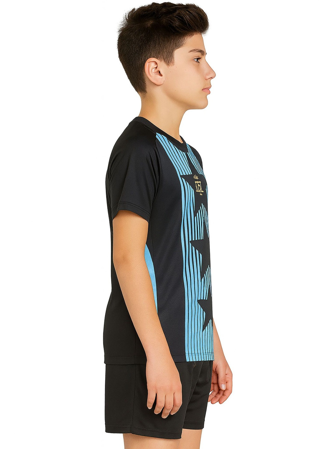 dostitch Boys Sports Lionel Messi Printed Dri-FIT T-shirt