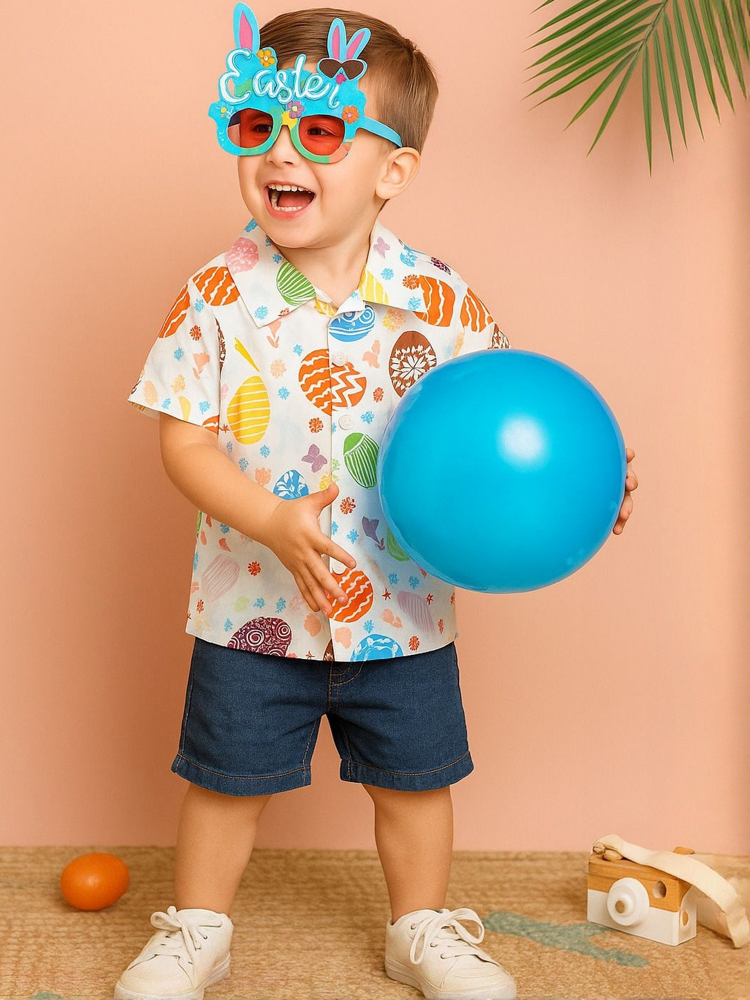 AMBARDI FASHION Boys Tropical Leaves Printed Formal Shirt