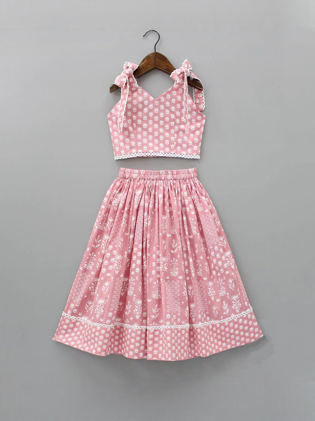 Leons Fab Girls Polyester Printed Ready to Wear Lehenga choli