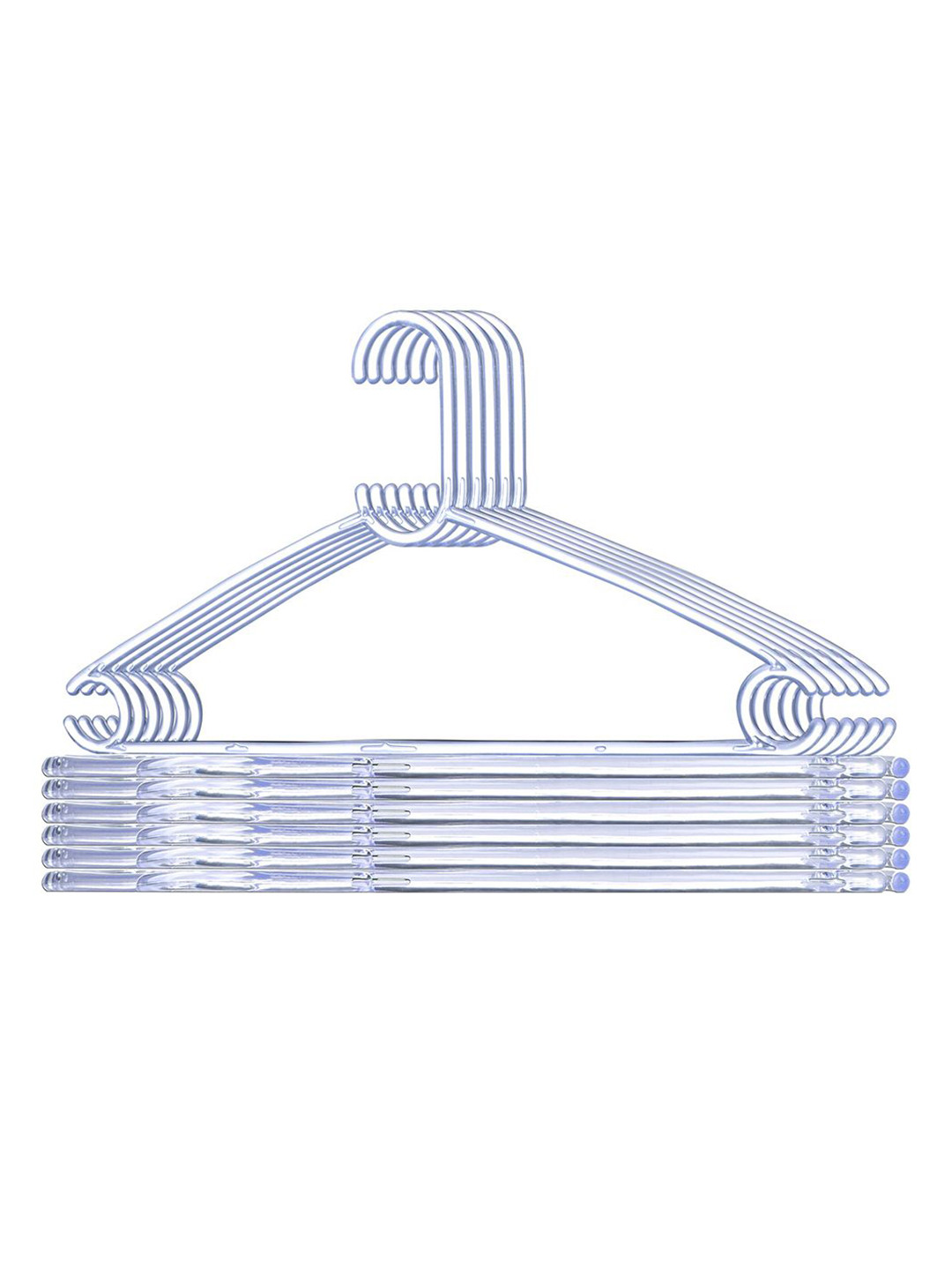 Kuber Industries Transparent 12 Pieces Clothes Hangers