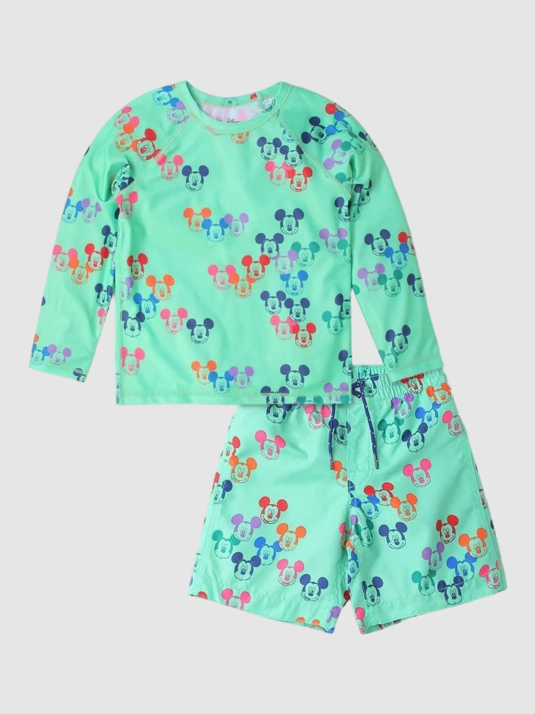 GAP Boys Mickey Mouse Printed Mid Rise Swim Shorts