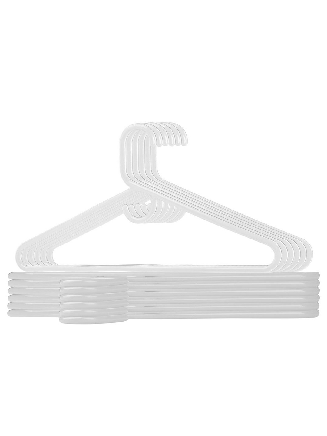 Kuber Industries White 12 Pieces Clothes Hangers