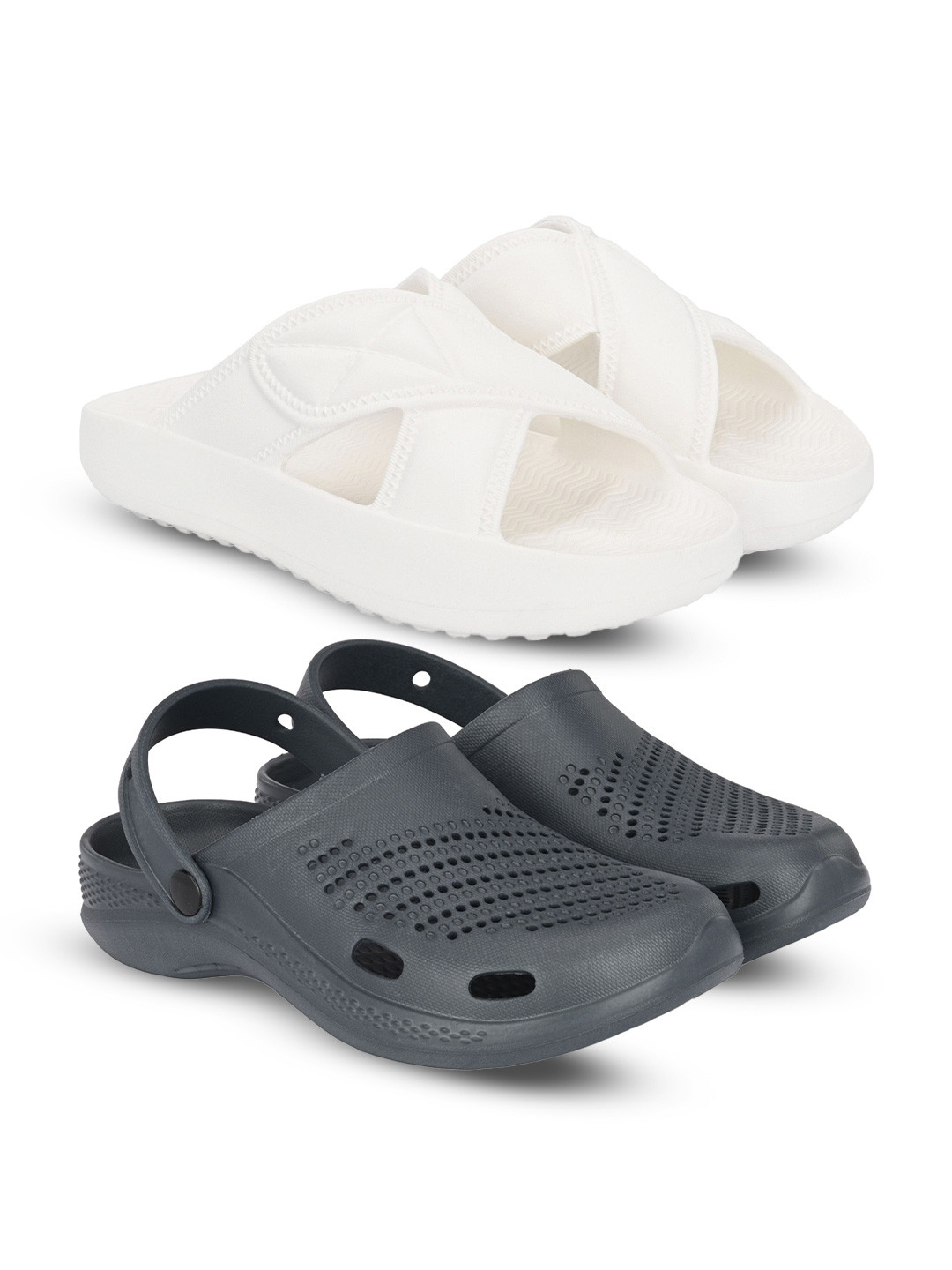 BIRDE Set Of 2 Cushioned Footbed Clogs