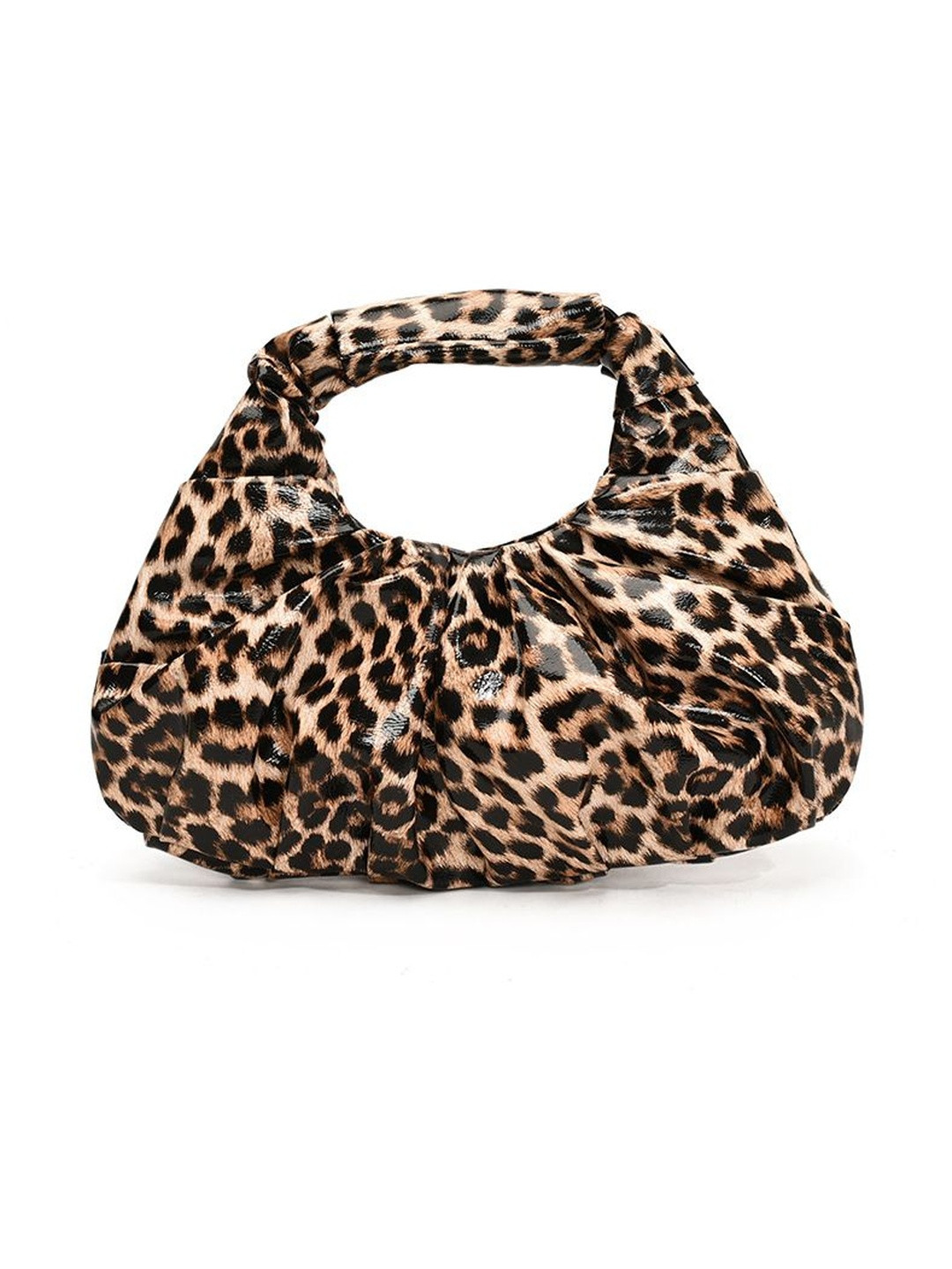 CORSICA Women PU Leopard Printed Hobo One Handle Handheld Bag