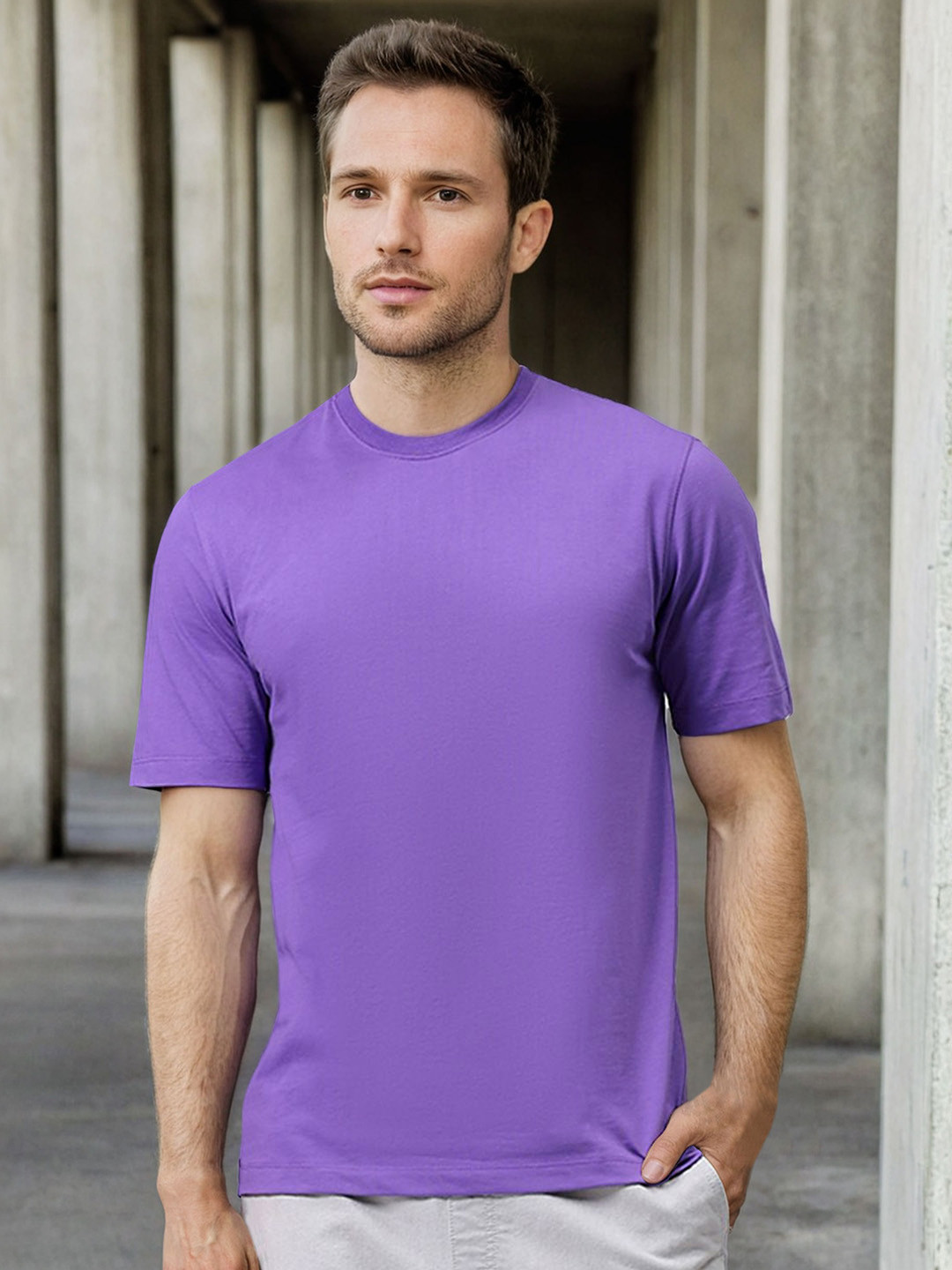 The Indian Garage Co High Neck Cotton T-shirt