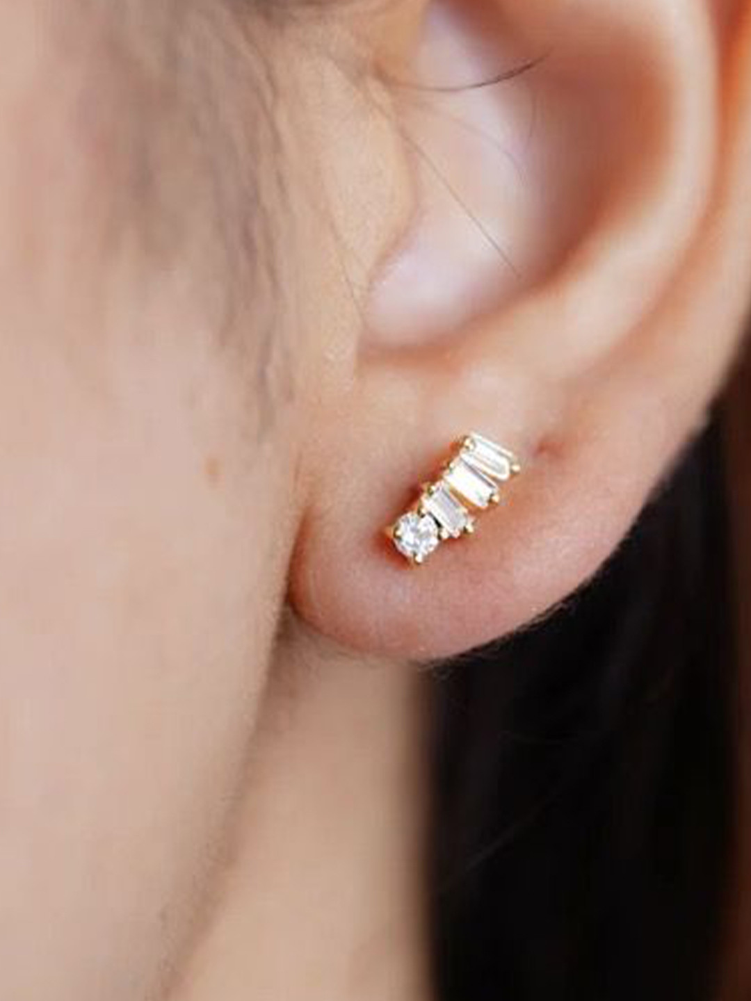 Anushka Jain Jewellery 925 Sterling Silver Classic Line Studs Earrings