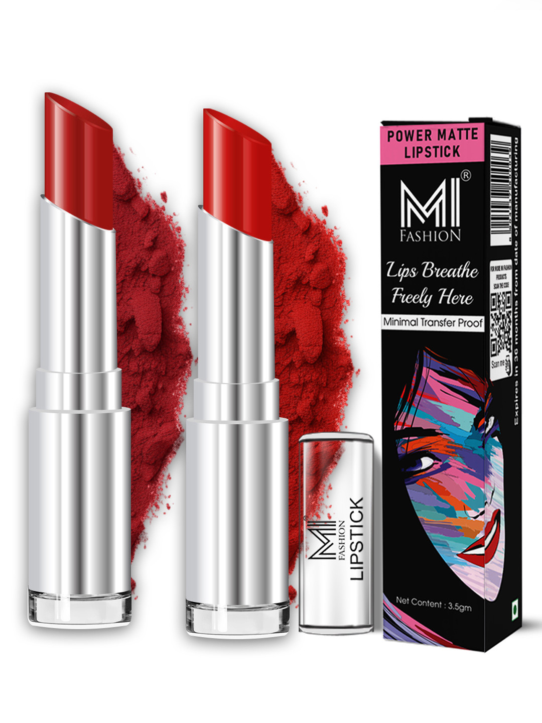 MI FASHION Everyday Office Wear Lightweight Long Lasting Transfer Proof Matte Lipstick