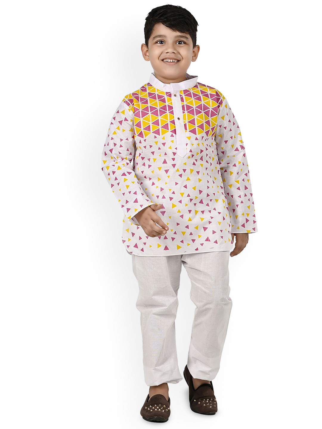NEW GEN Boys Geometric Printed Kurta with Trouser