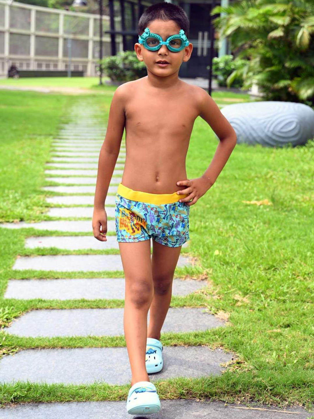 Yellow Bee Boys Disney Howdy Partner Swim Shorts