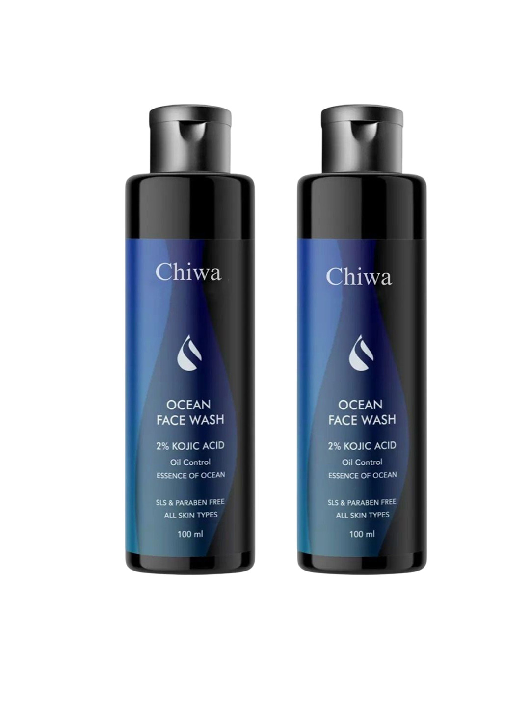 CHIWA Set Of 2 Ocean Face Wash For Oil Control With 2% Kojic Acid - 100 ml Each