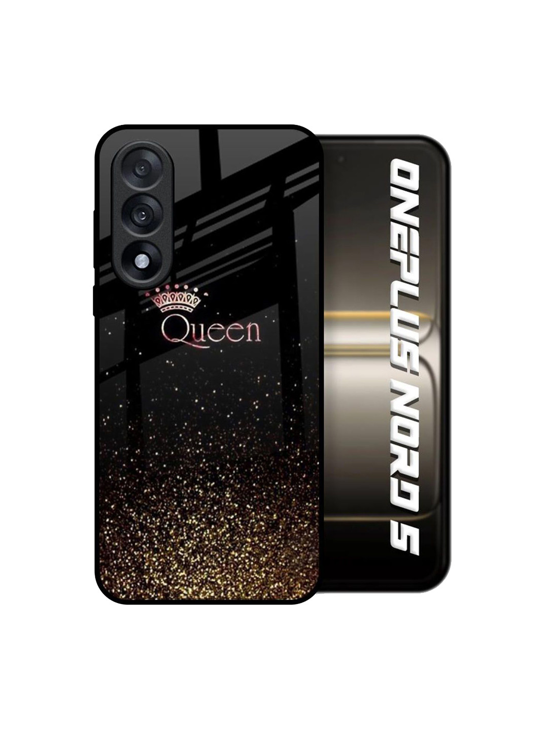 QRIOH I Am The Queen Glass Printed OnePlus Nord 5 5G Back Case Mobile Accessories