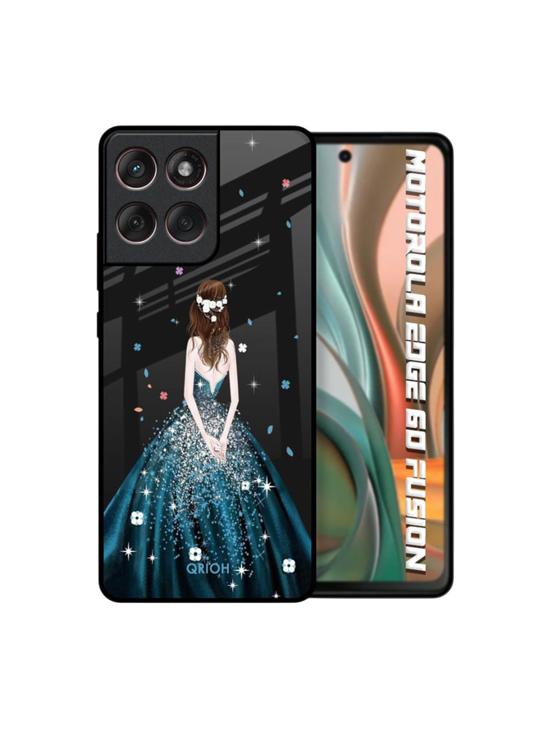 QRIOH Queen Of Fashion Glass Case for Motorola Edge 60 Fusion 5G